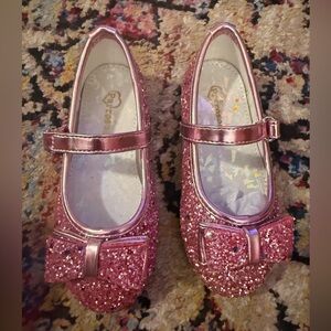Parrosoo Girls Dress Shoes pink sequin Sz 8 toddler New in Box